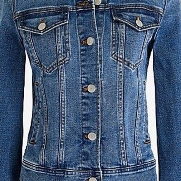 J. Crew Factory Women's Blue Denim Trucker Jacket - XS - Picture 13 of 13